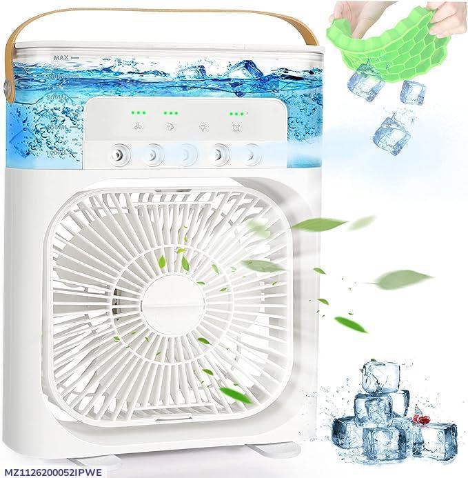 Mini Air Cooler Fan with Ice Box & Water Tank